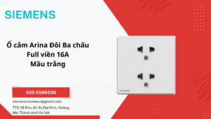 Công Tắc Đôi 1 Chiều Có Đèn LED SIEMENS ARINA